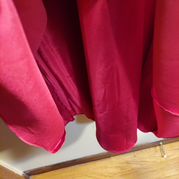 Red Maxi Dress Skirt - Picture 4 of 4